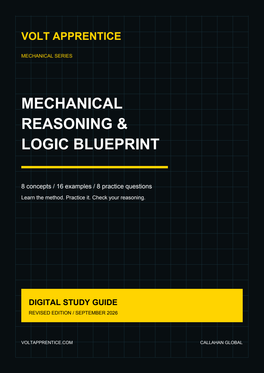 Mechanical Reasoning & Logic Blueprint digital workbook cover